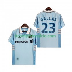Maglia Olympique de Marseille Gallas 23 Retro Divisa Away 1998 1999 Manica Corta ,Uomo