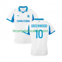 Maglia Olympique de Marseille Mason Greenwood 10 Divisa Home 2025-2026 Manica Corta ,Uomo