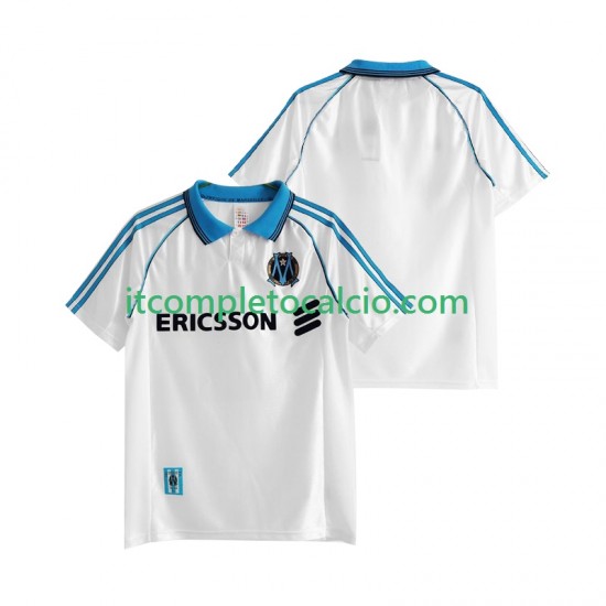 Maglia Olympique de Marseille Retro Divisa Home 1998 1999 Manica Corta ,Uomo