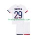 Maglia Paris Saint-Germain Bradley Barcola 29 Divisa Away 2025-2026 Manica Corta ,Bambino