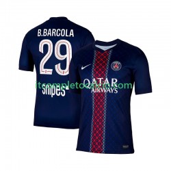 Maglia Paris Saint-Germain Bradley Barcola 29 Divisa Home 2025-2026 Manica Corta ,Uomo