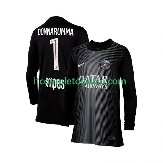 Maglia Paris Saint-Germain Gianluigi Donnarumma 1 Portiere Divisa Home 2025-2026 Manica Lunga ,Uomo
