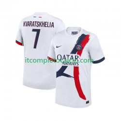 Maglia Paris Saint-Germain Khvicha Kvaratskhelia 7 Divisa Away 2025-2026 Manica Corta ,Uomo
