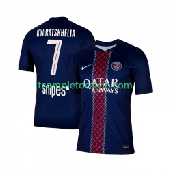 Maglia Paris Saint-Germain Khvicha Kvaratskhelia 7 Divisa Home 2025-2026 Manica Corta ,Uomo