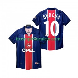 Maglia Paris Saint-Germain OKOCHA 10 Retro Divisa Home 1998 1999 Manica Corta ,Uomo