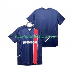 Maglia Paris Saint-Germain 2003 Retro Divisa Home 2002 Manica Corta ,Uomo