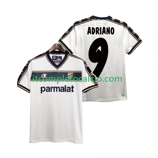 Maglia Parma ADRIANO 9 2003 Retro Divisa Away 2002 Manica Corta ,Uomo