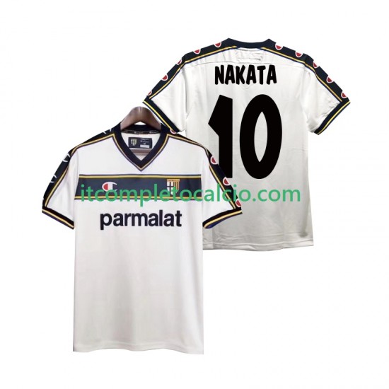 Maglia Parma NAKATA 10 2003 Retro Divisa Away 2002 Manica Corta ,Uomo