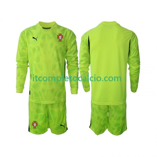 Maglia Portogallo Portiere Divisa Home 2025 Manica Lunga ,Bambino