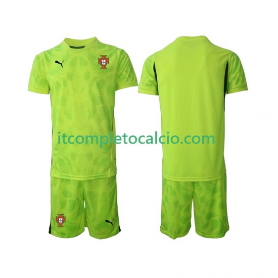 Maglia Portogallo Portiere Divisa Home 2025 Manica Corta ,Bambino
