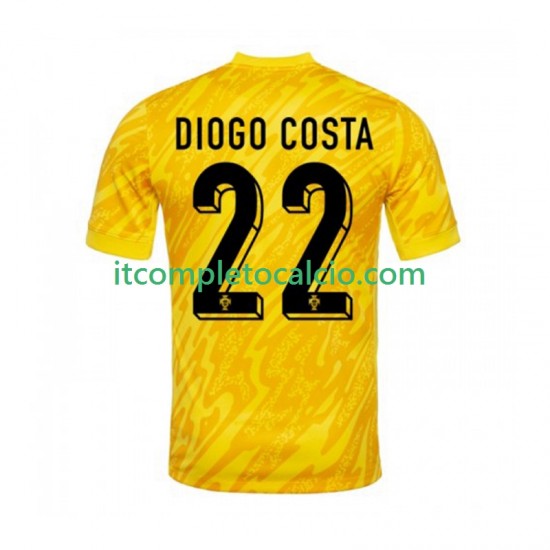 Maglia Portogallo Diogo Costa 22 Portiere Divisa Home 2024 Manica Corta ,Uomo