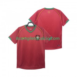 Maglia Portogallo Retro Divisa Home 2006 Manica Corta ,Uomo