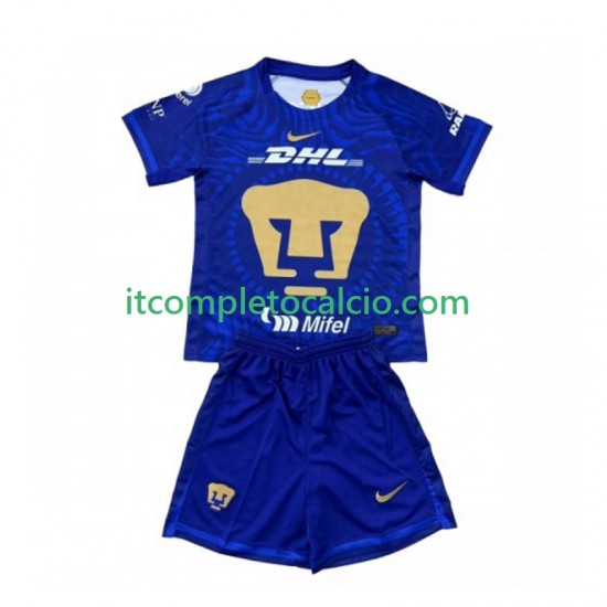 Maglia Pumas UNAM Divisa Away 2025-2026 Manica Corta ,Bambino
