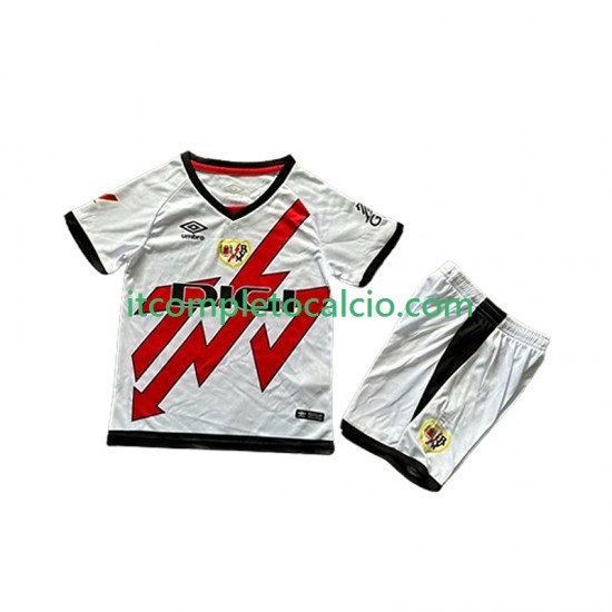 Maglia Rayo Vallecano Divisa Away 2024-2025 Manica Corta ,Bambino