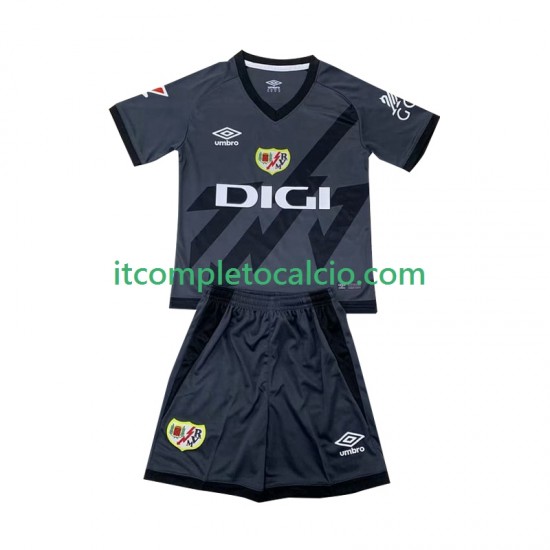 Maglia Rayo Vallecano Terza Divisa 2024-2025 Manica Corta ,Bambino