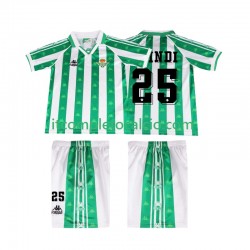 Maglia Real Betis FINIDI 25 1996 1997 Retro Divisa Home Manica Corta ,Bambino