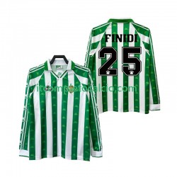 Maglia Real Betis FINIDI 25 1996 1997 Retro Divisa Home Manica Lunga ,Uomo