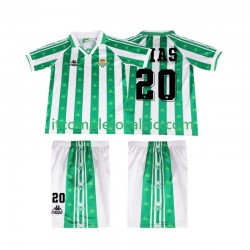 Maglia Real Betis Tomas Olias 20 1996 1997 Retro Divisa Home Manica Corta ,Bambino