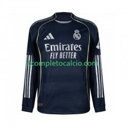 Maglia Real Madrid Divisa Away 2025-2026 Manica Lunga ,Uomo