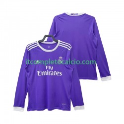 Maglia Real Madrid 2016 2017 Retro Divisa Away Manica Lunga ,Uomo