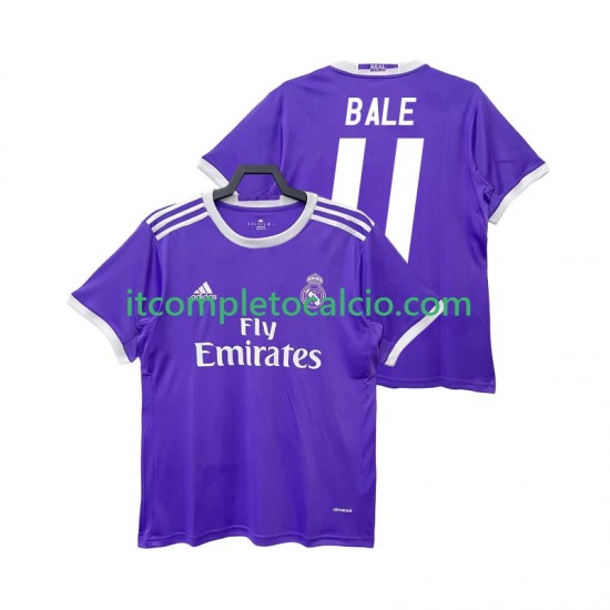Maglia Real Madrid BALE 11 2016 2017 Retro Divisa Away Manica Corta ,Uomo