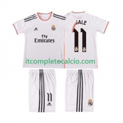 Maglia Real Madrid BALE 11 2013 2014 Retro Divisa Home Manica Corta ,Bambino