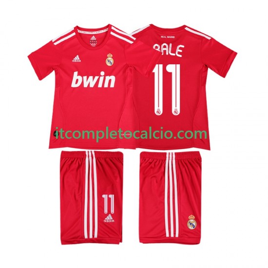 Maglia Real Madrid BALE 11 2012 Retro Terza Divisa 2011 Manica Corta ,Bambino