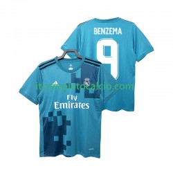 Maglia Real Madrid BENZEMA 9 2017 2018 Retro Terza Divisa Manica Corta ,Uomo