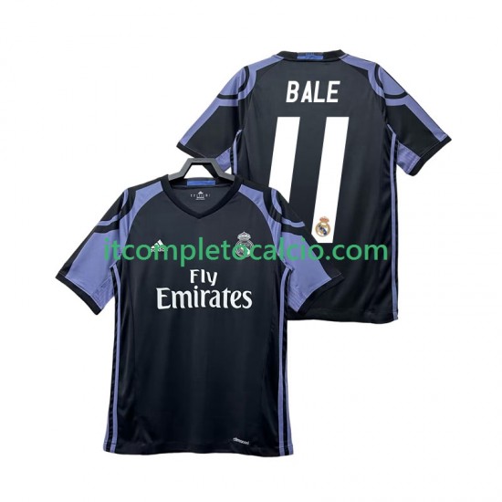 Maglia Real Madrid Bale 11 2016 2017 Retro Terza Divisa Manica Corta ,Uomo