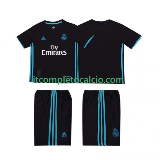 Maglia Real Madrid 2017 2018 Retro Divisa Away Manica Corta ,Bambino