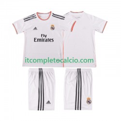 Maglia Real Madrid 2013 2014 Retro Divisa Home Manica Corta ,Bambino