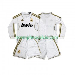 Maglia Real Madrid 2012 Retro Divisa Home 2011 Manica Lunga ,Bambino