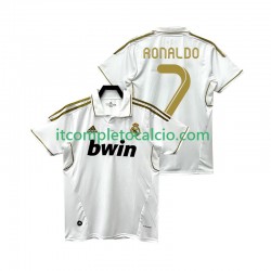 Maglia Real Madrid Cristiano Ronaldo 7 2012 Retro Divisa Home 2011 Manica Corta ,Uomo