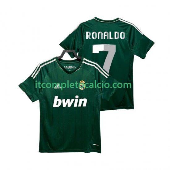 Maglia Real Madrid Cristiano Ronaldo 7 2012 2013 Retro Terza Divisa Manica Corta ,Uomo