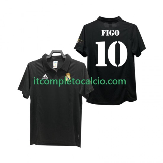 Maglia Real Madrid FIGO 10 2003 Retro Divisa Away 2002 Manica Corta ,Uomo