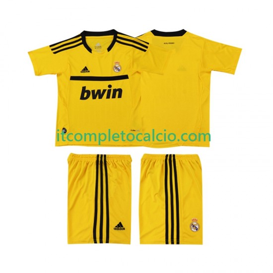 Maglia Real Madrid 2012 Portiere Retro Divisa Home 2011 Manica Corta ,Bambino