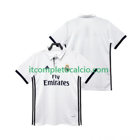 Maglia Real Madrid 2017 2018 Retro Divisa Home Manica Corta ,Uomo
