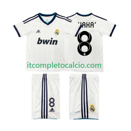 Maglia Real Madrid KAKA 8 2012 2013 Retro Divisa Home Manica Corta ,Bambino