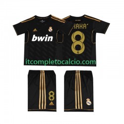 Maglia Real Madrid KAKA 8 -2012 Retro Divisa Away 2011 Manica Corta ,Bambino
