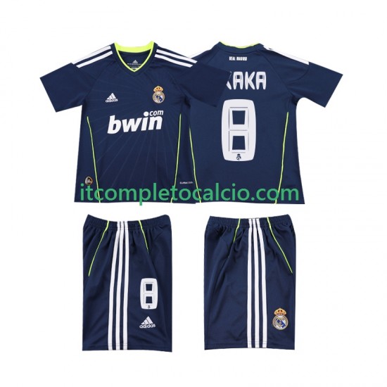 Maglia Real Madrid KAKA 8 Retro Divisa Away 2011 2010 Manica Corta ,Bambino