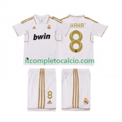 Maglia Real Madrid KAKA 8 2012 Retro Divisa Home 2011 Manica Corta ,Bambino
