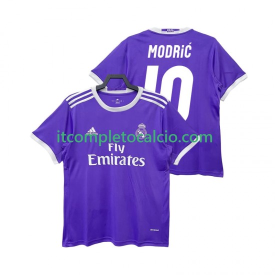 Maglia Real Madrid Modrić LUCA 10 2016 2017 Retro Divisa Away Manica Corta ,Uomo