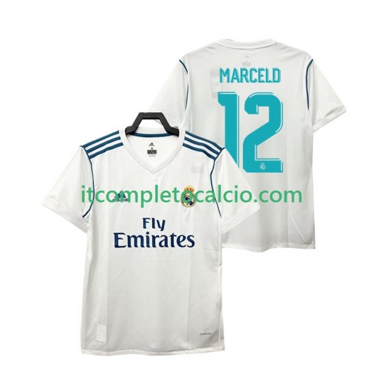 Maglia Real Madrid MARCELD 12 2017 2018 Retro Divisa Home Manica Corta ,Uomo