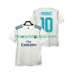 Maglia Real Madrid Modrić 10 2017 Retro Divisa Home Manica Corta ,Uomo