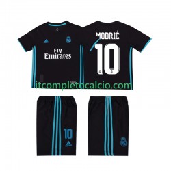 Maglia Real Madrid Modrić 10 2017 2018 Retro Divisa Away Manica Corta ,Bambino