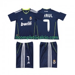 Maglia Real Madrid PAUL 7 Retro Divisa Away 2011 2010 Manica Corta ,Bambino