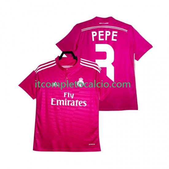 Maglia Real Madrid PEPE 3 2014 2015 Retro Divisa Away Manica Corta ,Uomo
