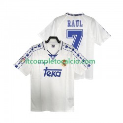 Maglia Real Madrid RAUL 7 1996 1997 Retro Divisa Home Manica Corta ,Uomo
