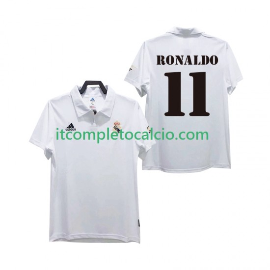 Maglia Real Madrid RONALDO 11 2003 Retro Divisa Home 2002 Manica Corta ,Uomo