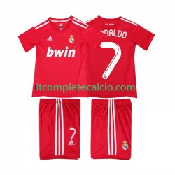 Maglia Real Madrid RONALDO 7 2012 Retro Terza Divisa 2011 Manica Corta ,Bambino